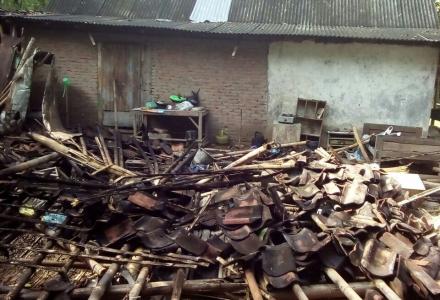 Rumah Roboh di Pedukuhan Pancuran Akibat Hujan Deras